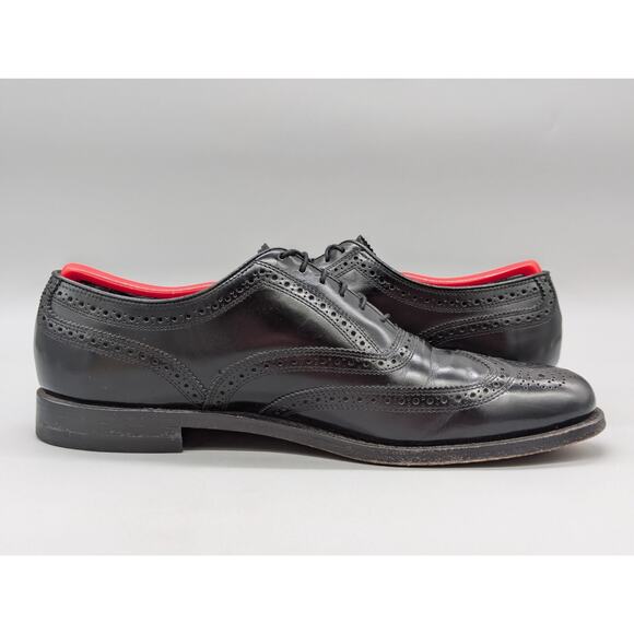 Florsheim Men\'s 20381 Black Leather Wingtip Dress Shoes Oxfords Size 9.5 B main image 7